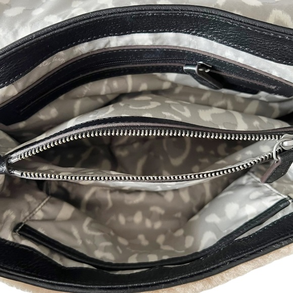 Aimee Kestenberg Last Night Top Handle Shearling Leather Crossbody Bag - Picture 12 of 14